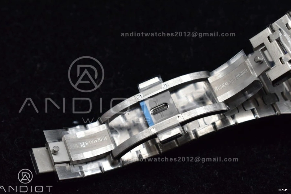 A4302 Super Royal Best SS on Clone 1:1 Dial APSF Blue 15500 Edition Oak Textured Bracelet 41mm SS 0507
